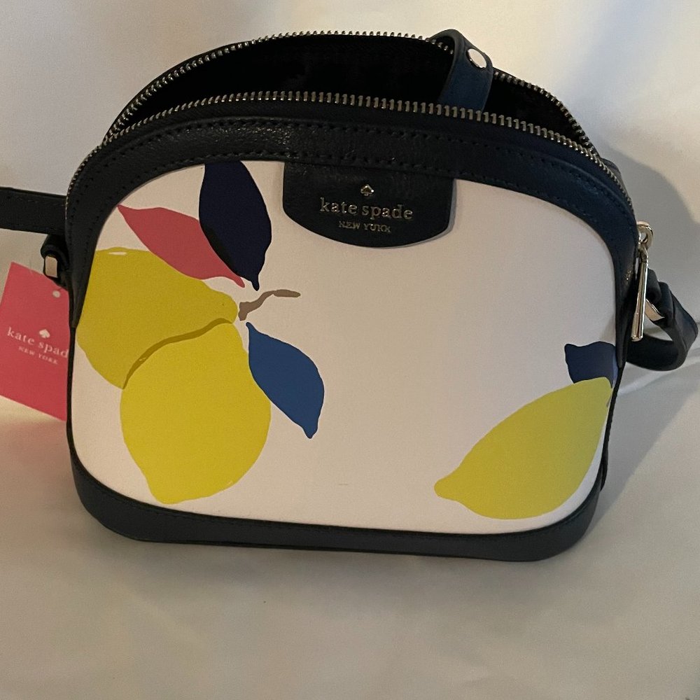 Kate Spade White Multi X large Dome Crossbody